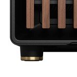 Fractal Design North Charcoal Black Tempered Glass Dark - Genuine Walnut Wood Front - Glass Side Panel - Two 140mm Aspect PWM Fans Included - Type C USB - ATX Airflow Mid Tower PC Gaming Case