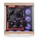 CTE E550 TG Gravel Sand Mid Tower ATX Case; 3 Tempered Glass Panels; Hidden-Connector Motherboard Support; Three-Way VGA Installations; Dual Chamber Design; CA-1Z8-00MGWN-00; 3 Year Warranty