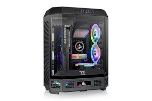 Thermaltake The Tower 600 Black Mid-Tower ATX Case; 3 Tempered Glass Panels; Hidden-Connector Motherboard Support; Rotational PCI-e Slots; CA-1Z1-00M1WN-00; 3 Year Warranty