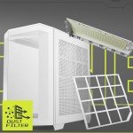 MSI MAG PANO 100R PZ White - Premium Mid-Tower Gaming PC Case - Tempered Glass Side Panel - ARGB 120mm Fans - Liquid Cooling Support up to 360mm Radiator - White Color Case