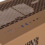 CTE E550 TG Gravel Sand Mid Tower ATX Case; 3 Tempered Glass Panels; Hidden-Connector Motherboard Support; Three-Way VGA Installations; Dual Chamber Design; CA-1Z8-00MGWN-00; 3 Year Warranty
