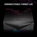 MSI MPG GUNGNIR 300R Airflow - Premium Mid-Tower Gaming PC Case - Tempered Glass Side Panel - ARGB 120mm Fans - Liquid Cooling Support up to 360mm Radiator - Vented Front Panel