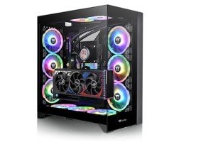 CTE E600 MX Black Mid Tower E-ATX Case with Centralized Thermal Efficiency Design; Interchangeable Mesh & TG Front Panel; 3Way VGA Mounting Bracket; 400mm PCIe4 Riser Cable Included; CA-1Y3-00M1WN-00