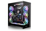 CTE E600 MX Black Mid Tower E-ATX Case with Centralized Thermal Efficiency Design; Interchangeable Mesh & TG Front Panel; 3Way VGA Mounting Bracket; 400mm PCIe4 Riser Cable Included; CA-1Y3-00M1WN-00