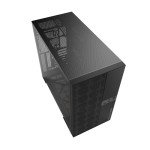 Geometric Future M5 Vent Mesh Panel Tempered Glass Mid Tower, E-ATX/ATX Gaming Case, High Airflow, 1.2mm Steel, Type C, Support 420/360 Radiator, ARGB PWM 140m fan x 5 Pre-Installed, Black, GEO-M5VF-B