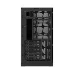 Geometric Future M5 Vent Mesh Panel Tempered Glass Mid Tower, E-ATX/ATX Gaming Case, High Airflow, 1.2mm Steel, Type C, Support 420/360 Radiator, ARGB PWM 140m fan x 5 Pre-Installed, Black, GEO-M5VF-B