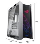 ASUS ROG Strix Helios GX601 White Edition RGB Mid-Tower Computer Case for ATX/EATX Motherboards with tempered glass, aluminum frame, GPU braces, 420mm radiator support and Aura Sync