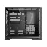 Geometric Future M5 Vent Mesh Panel Tempered Glass Mid Tower, E-ATX/ATX Gaming Case, High Airflow, 1.2mm Steel, Type C, Support 420/360 Radiator, ARGB PWM 140m fan x 5 Pre-Installed, Black, GEO-M5VF-B