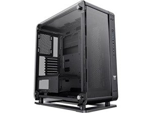 Thermaltake The Core P6 TG Black Edition transformable ATX Mid Tower Fully Modular Computer Case with Tt LCS Certification CA-1V2-00M1WN-00