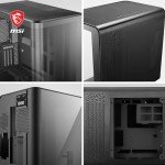 MSI MEG Maestro 700L PZ - Premium Mid-Tower Gaming PC Case - Tempered Glass Side Panel - Liquid Cooling Support up to 360mm Radiator - Vented Front Panel