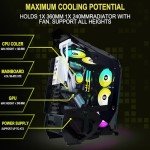 KEDIERS C650 Mech PC Case - ATX Tower Gaming Computer Case with Tempered Glass
