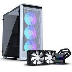 Phanteks Eclipse P400A Digital ATX Mid-tower (PH-EC400ATG_DWT01), Mesh Front Panel, Tempered Glass, Digital-RGB, White