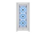 Corsair 5000X RGB QL Edition Mid-Tower Case - True White (Four QL120 RGB Fans, Included Lighting Node CORE, Easy Cable Management, 136 Total LEDs) White