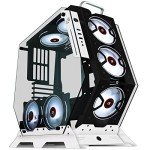 KEDIERS PC Case - ATX Tower Tempered Glass Gaming Computer Open Frame Case with 7 RGB Fans
