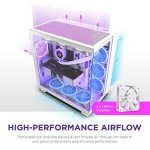 NZXT H9 Flow Dual-Chamber ATX Mid-Tower PC Gaming Case & Kraken 360 RGB - 360mm AIO CPU Liquid Cooler - RL-KR360-W1