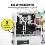 CORSAIR iCUE 7000X RGB Full-Tower ATX PC Case – Three Tempered Glass Panels – Spacious Interior – Easy Cable Management – 4x CORSAIR SP140 RGB ELITE Fans Included – White