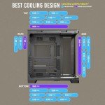 Antec C8 Curve Wood, Fans not Included, Wooden Front Panel, Super Wide Angle Single Curved Glass, Dual-Chamber Layout, Type-C, 360mm Radiator Support, RTX 40 Compatible, Full-Tower E-ATX PC Case