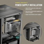 Antec C8 Curve Wood, Fans not Included, Wooden Front Panel, Super Wide Angle Single Curved Glass, Dual-Chamber Layout, Type-C, 360mm Radiator Support, RTX 40 Compatible, Full-Tower E-ATX PC Case