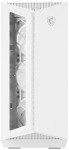 MSI MPG GUNGNIR 110R WHITE - Premium Mid-Tower Gaming PC Case - Tempered Glass Side Panel - ARGB 120mm Fans - Liquid Cooling Support up to 360mm Radiator - White Color Case
