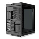 HYTE Y70 Touch Infinite Dual Chamber ATX Mid Tower Modern Aesthetic Case with Integrated 2.5K LCD Touchscreen - Pitch Black
