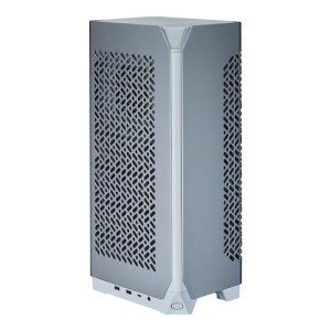 Cooler Master NCORE 100 Air White Mini-ITX PC Tower Case, Anodized Aluminum, 3 Slot Horizontal GPU Mount, Compatible RX 7900 XTX|RTX 4090, Compatible SFX PSU | Air Cooler Up to 70 mm, USB Type C