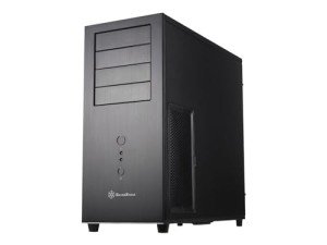 SilverStone Temjin Series SST-TJ04B-E Black Aluminum front panel, steel body ATX Mid Tower Computer Case