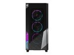 GIGABYTE AORUS C500 Glass - Black Mid Tower PC Gaming Case, Tempered Glass, USB Type-C, 4X ARBG Fans Included (GB-AC500G ST)