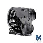 MegaPC Dinosaur M.Star Open-Frame Mid-Tower Micro-ATX/Mini-ITX Gaming Case - Tempered Glass Panels, High Airflow, ARGB Lighting, USB-C Port, Tool-Free Design (Black, with Fans Only)
