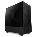 NZXT H5 Flow RGB Compact ATX Mid-Tower PC Gaming Case – CC-H51FB-R1 - High Airflow Perforated Front Panel – Tempered Glass Side Panel – Cable Management – 2 x F140 RGB Core Fans – Black