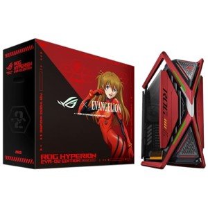 ASUS ROG Hyperion GR701 EVA-02 EATX Full-Tower case w/semi-Open Structure, Tool-Free Panels, Supports 2 x 420mm radiators, Graphics Card Holder, 2 x Front Panel Type-C, Limited Evangelion Aesthetics