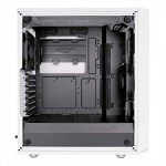 Fractal Design Meshify C - Compact Mid Tower Computer Case - Airflow/Cooling - 2X Fans Included - PSU Shroud - Modular Interior - Water-Cooling Ready - USB3.0 - Tempered Glass Side Panel - White