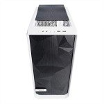 Fractal Design Meshify C - Compact Mid Tower Computer Case - Airflow/Cooling - 2X Fans Included - PSU Shroud - Modular Interior - Water-Cooling Ready - USB3.0 - Tempered Glass Side Panel - White