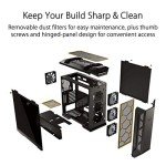 ASUS TUF Gaming GT501 Mid-Tower Computer Case for up to EATX Motherboards with USB 3.0 Front Panel Cases GT501/GRY/WITH Handle