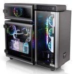 Thermaltake Level 20 E-ATX Full Tower Gaming Computer PC Case with 3 Riing Plus 140mm RGB Fan + 2 Lumi Plus LED Strips Pre-Installed CA-1J9-00F9WN-00