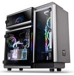 Thermaltake Level 20 E-ATX Full Tower Gaming Computer PC Case with 3 Riing Plus 140mm RGB Fan + 2 Lumi Plus LED Strips Pre-Installed CA-1J9-00F9WN-00