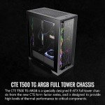 Thermaltake CTE T500 TG ARGB E-ATX Full Tower with Centralized Thermal Efficiency Design; 3x140mm CT140 ARGB Fans Pre-Installed; Tempered Glass Front & Side Panel; CA-1X8-00F1WN-01; White