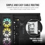 CORSAIR 7000D AIRFLOW Full-Tower ATX PC Case – High-Airflow Front Panel – Spacious Interior – Easy Cable Management – 3x 140mm AirGuide Fans with PWM Repeater Included – White