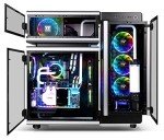 Thermaltake Level 20 E-ATX Full Tower Gaming Computer PC Case with 3 Riing Plus 140mm RGB Fan + 2 Lumi Plus LED Strips Pre-Installed CA-1J9-00F9WN-00