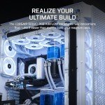 CORSAIR 9000D RGB Airflow Super Full-Tower PC Case – Fits up to 18x 120mm, 7X 140mm, or 4X 200mm Fans – InfiniRail™ Fan Mounting – iCUE Link System Hub Included – No Fans Included – White