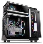 Thermaltake Level 20 E-ATX Full Tower Gaming Computer PC Case with 3 Riing Plus 140mm RGB Fan + 2 Lumi Plus LED Strips Pre-Installed CA-1J9-00F9WN-00