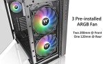 Thermaltake View 51 Motherboard Sync ARGB E-ATX Full Tower Gaming Computer Case with 2 200mm ARGB 5V Motherboard Sync RGB Fans + 140mm Black Rear Fan Pre-Installed CA-1Q6-00M1WN-00