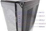 Thermaltake View 51 Motherboard Sync ARGB E-ATX Full Tower Gaming Computer Case with 2 200mm ARGB 5V Motherboard Sync RGB Fans + 140mm Black Rear Fan Pre-Installed CA-1Q6-00M1WN-00