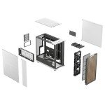 Fractal Design North XL Chalk White Mesh- Three 140mm Aspect PWM Fans Included- Type C USB- EATX Airflow Full Tower PC Gaming case