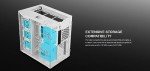 GAMDIAS RGB Dual-Chamber Panoramic Tempered Glass Gaming PC Case; 2-way Standing with Vertical & Horizontal Orientaton and One-touch Open; Computer Case support 420mm AIO & Huge Cable Management Space
