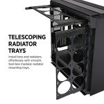 Corsair OBSIDIAN 1000D Super-Tower Case, Smoked Tempered Glass, Aluminum Trim - Integrated COMMANDER PRO Fan and Lighting Controller - Black