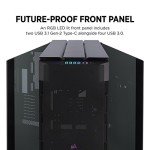 Corsair OBSIDIAN 1000D Super-Tower Case, Smoked Tempered Glass, Aluminum Trim - Integrated COMMANDER PRO Fan and Lighting Controller - Black