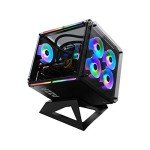 Azza Cube 802 Full-Tower Black – Computer Case (Full-Tower, PC, SPCC, Black, ATX, Micro ATX, Mini-ITX, Game)
