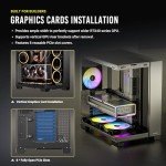 Antec C8 ARGB, 2X TQR 160mm & 1x TQ 140mm ARGB PWM Fans Included,Dual-Chamber Layout, Type-C, 360mm Radiator Support, Seamless TG Front & Side Panels, RTX 40 Compatible, Full-Tower E-ATX PC Case
