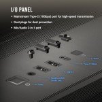 Antec C8 ARGB, 2X TQR 160mm & 1x TQ 140mm ARGB PWM Fans Included,Dual-Chamber Layout, Type-C, 360mm Radiator Support, Seamless TG Front & Side Panels, RTX 40 Compatible, Full-Tower E-ATX PC Case