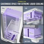 Antec C8 White, Fans not Included, RTX 40 Compatible, Dual-Chamber, tooless Design, Type-C, 360mm Radiator Support, Seamless Tempered Glass Front & Side Panels, High Airflow Full-Tower E-ATX PC Case